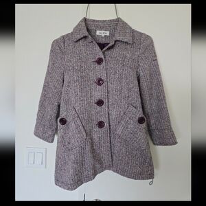 Tweed Pea Coat Size Large
